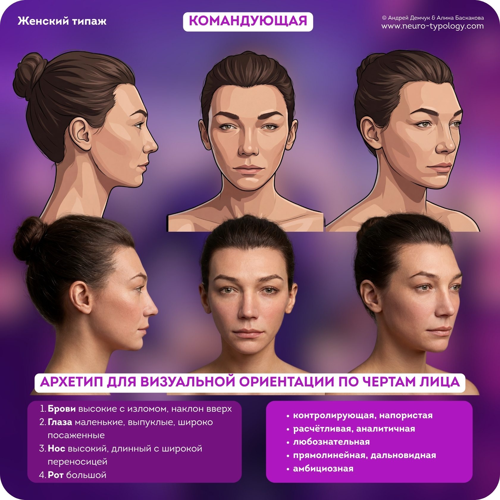 Командующая - черты лица