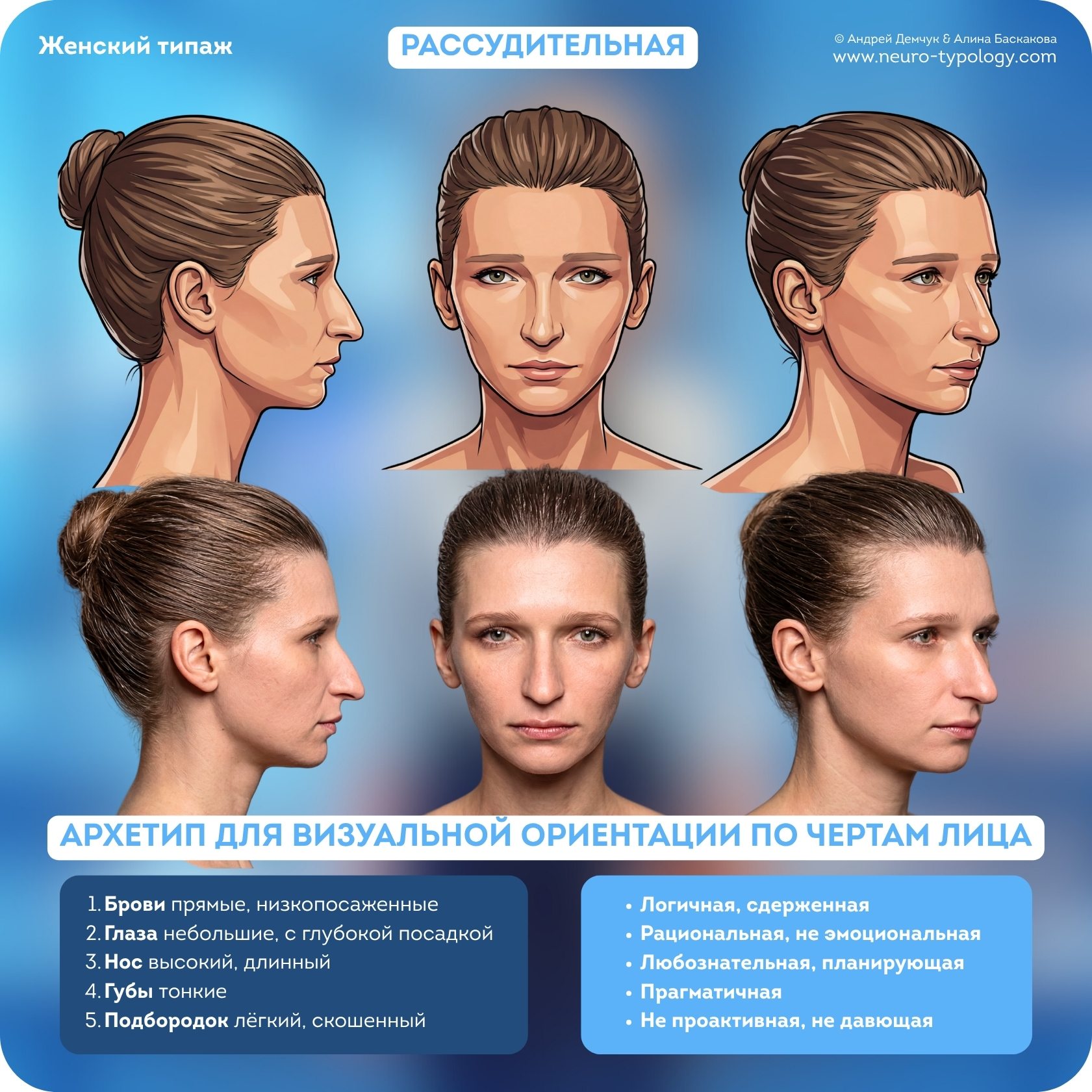 Рассудительная - черты лица