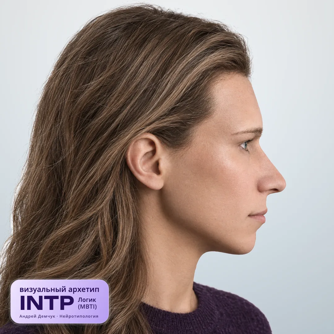 Логик INTP — визуальный архетип по нейротипологии (женщина, профиль) INTP Логик (MBTI): визуальный архетип, женщина, профиль