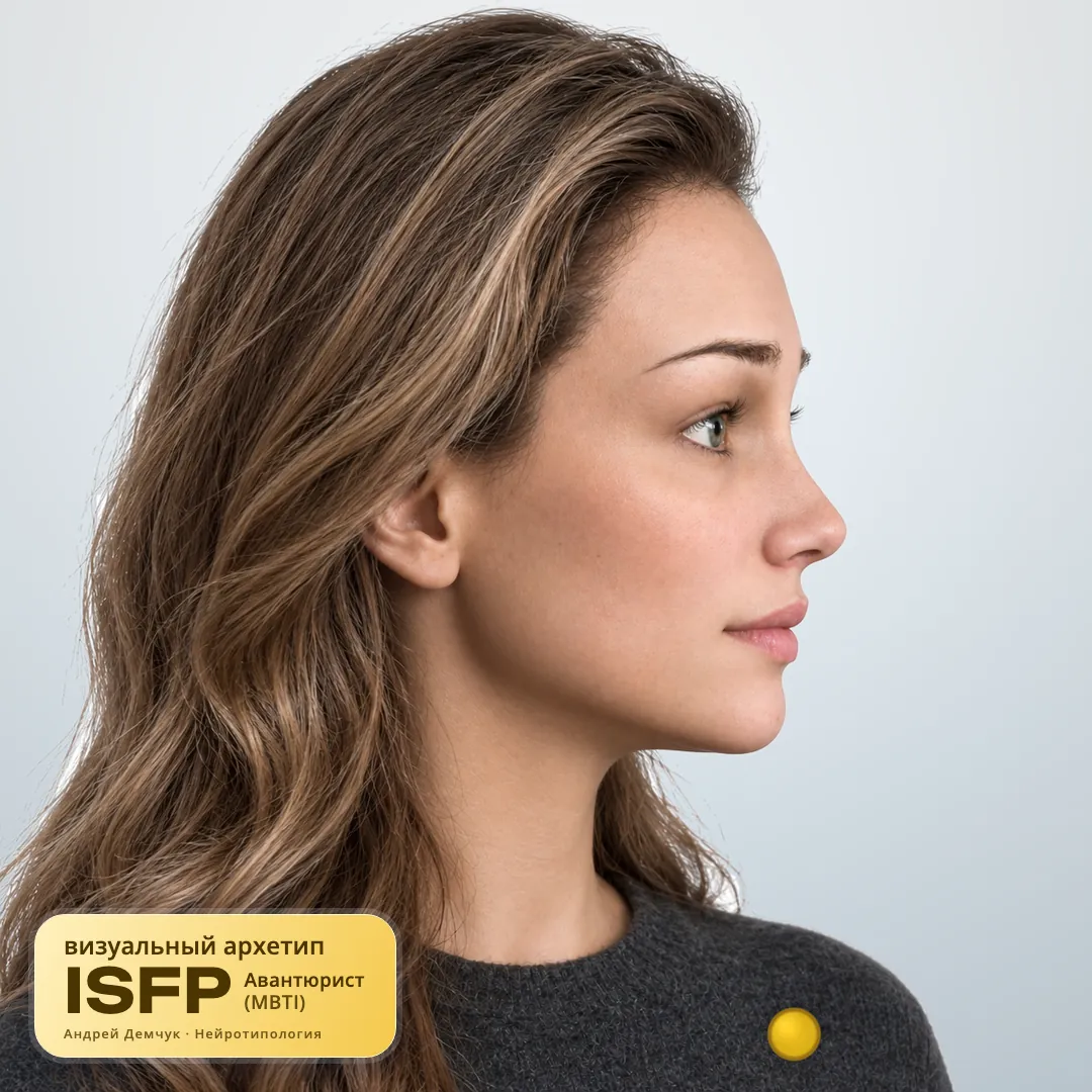 Авантюрист ISFP — визуальный архетип по нейротипологии (женщина, профиль) ISFP Авантюрист (MBTI): визуальный архетип, женщина, профиль