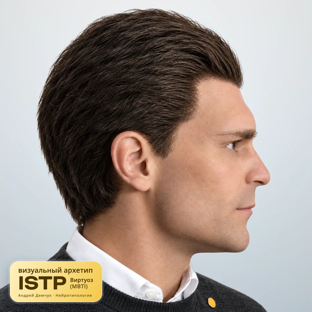 Виртуоз ISTP — визуальный архетип по нейротипологии (мужчина, профиль) ISTP Виртуоз (MBTI): визуальный архетип, мужчина, профиль
