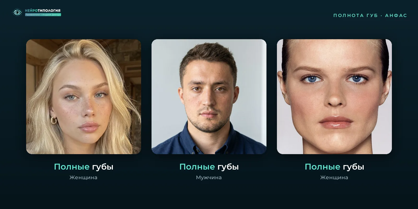 Полные губы у разных людей, фото анфас