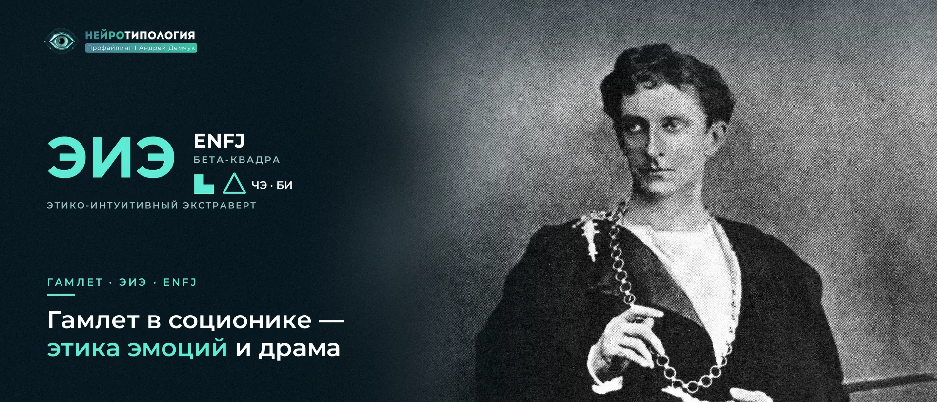 Актёр в роли Гамлета, 1897: социотип Гамлет (ЭИЭ, ENFJ) в соционике