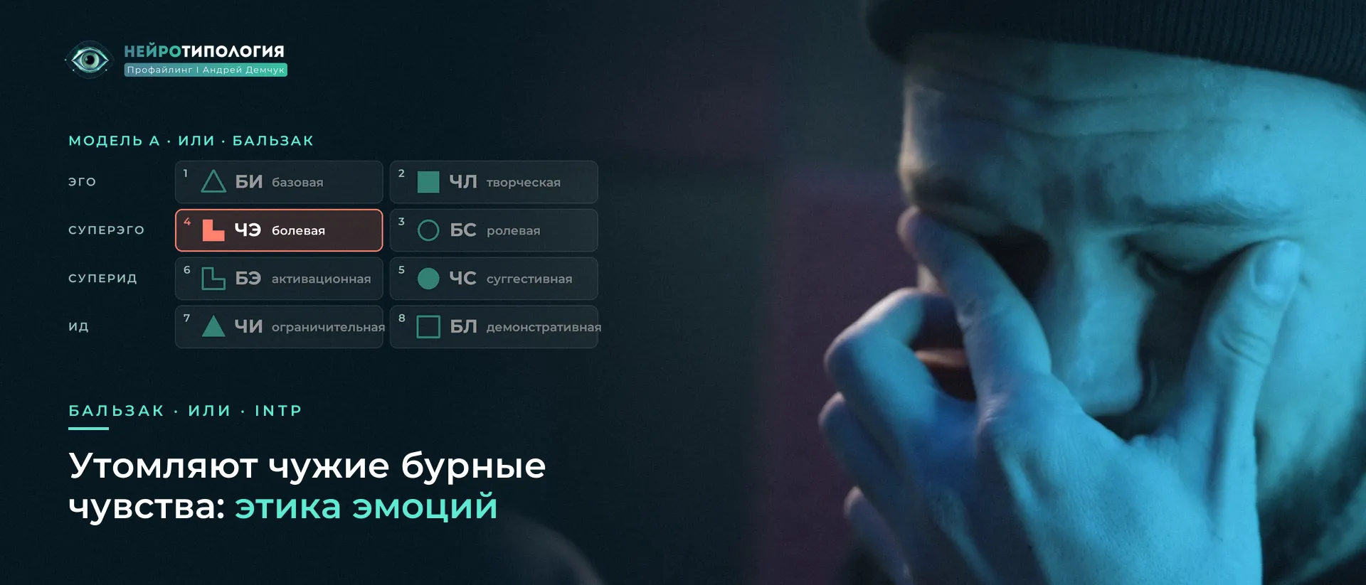 Уставший мужчина трёт глаза: болевая функция Бальзака — этика эмоций
