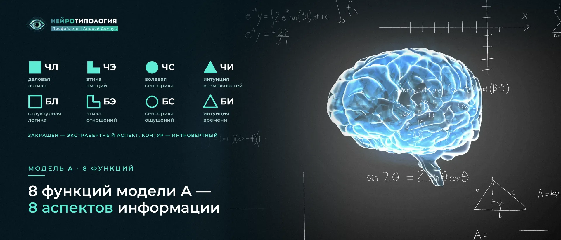 Светящийся мозг: восемь аспектов информации в модели А
