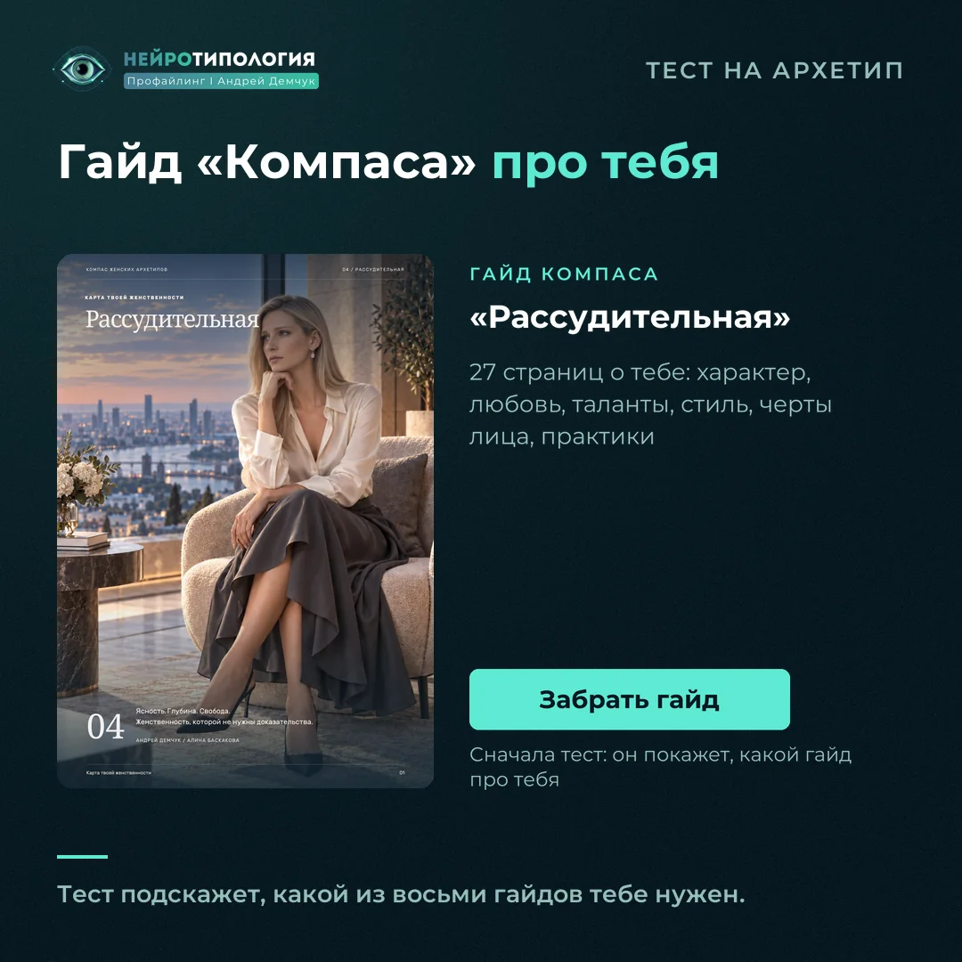 Гайд Компаса женских архетипов «Рассудительная»