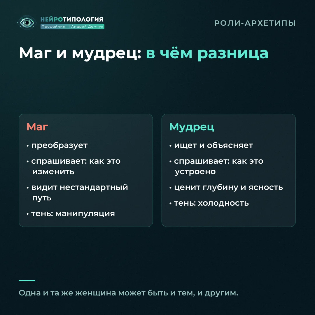 Маг и мудрец: сравнение ролей