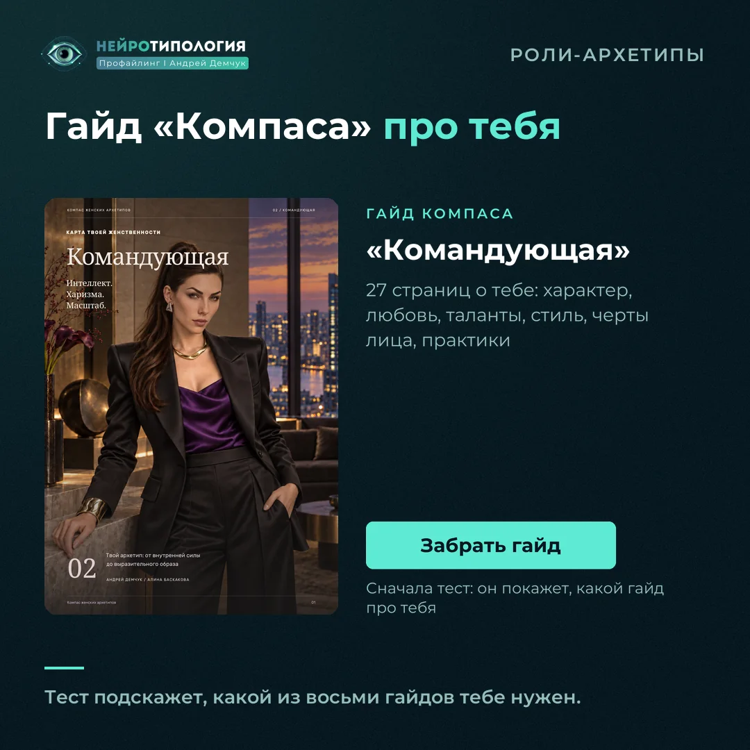 Гайд Компаса женских архетипов «Командующая»