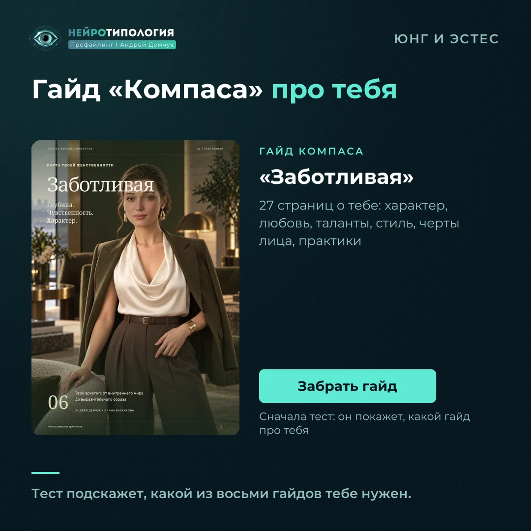 Гайд Компаса женских архетипов «Заботливая»