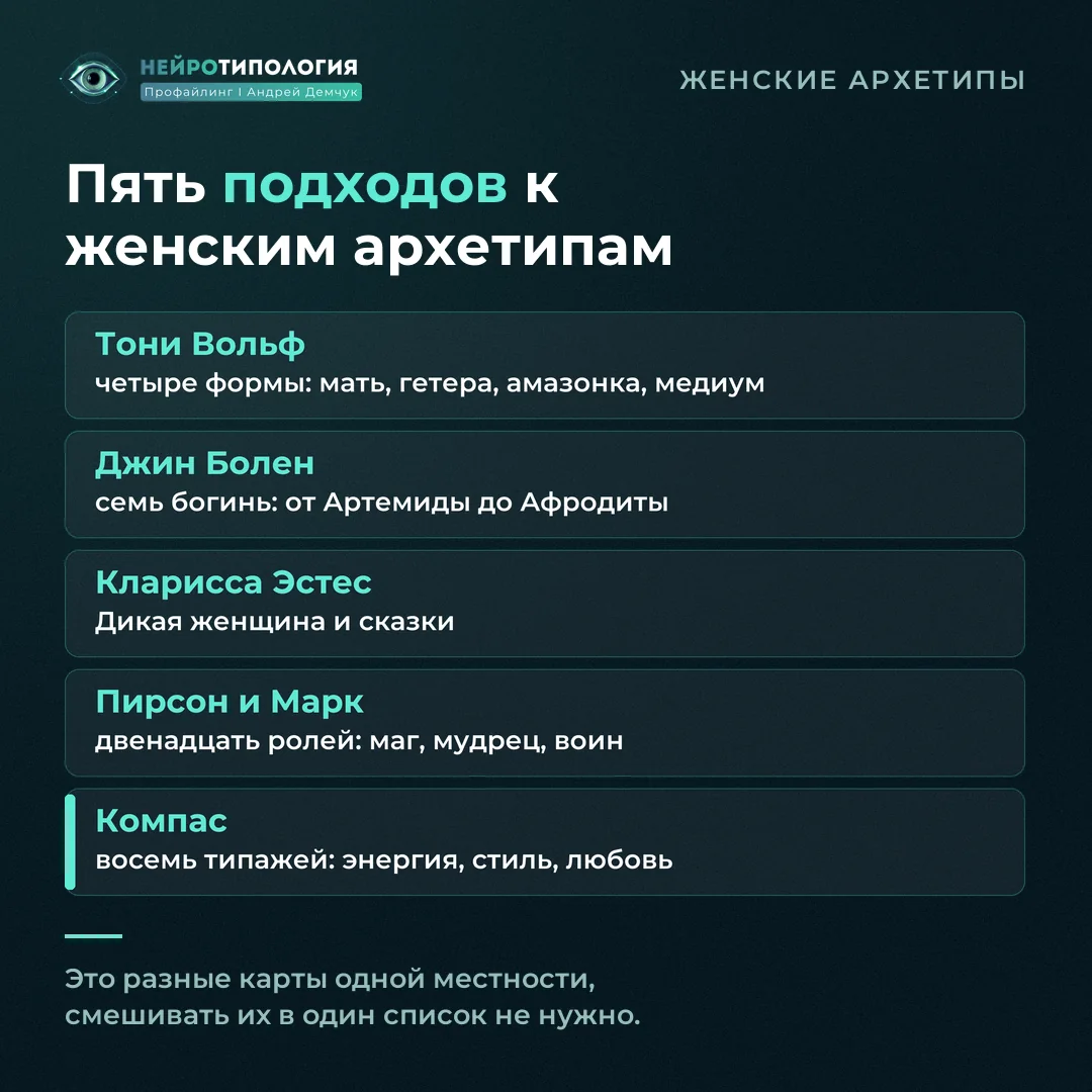 Пять подходов к женским архетипам